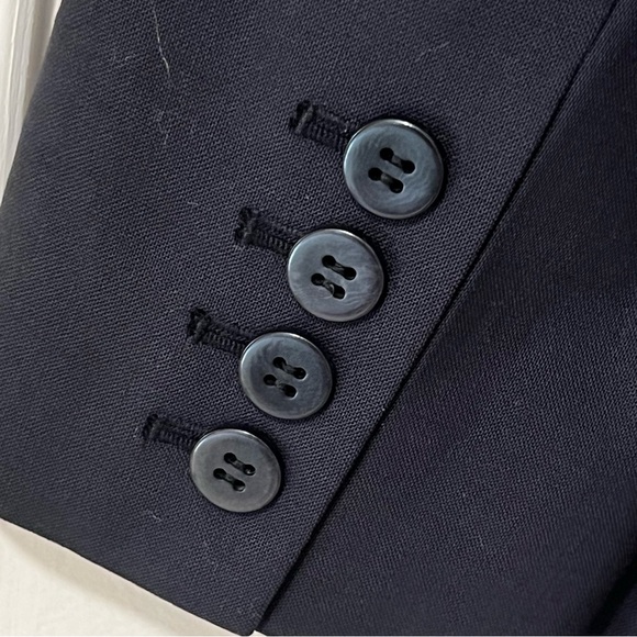 Emanuel by Emanuel Ungaro Black Long Fitted Wool Blazer US 6 EU40 - Picture 5 of 6